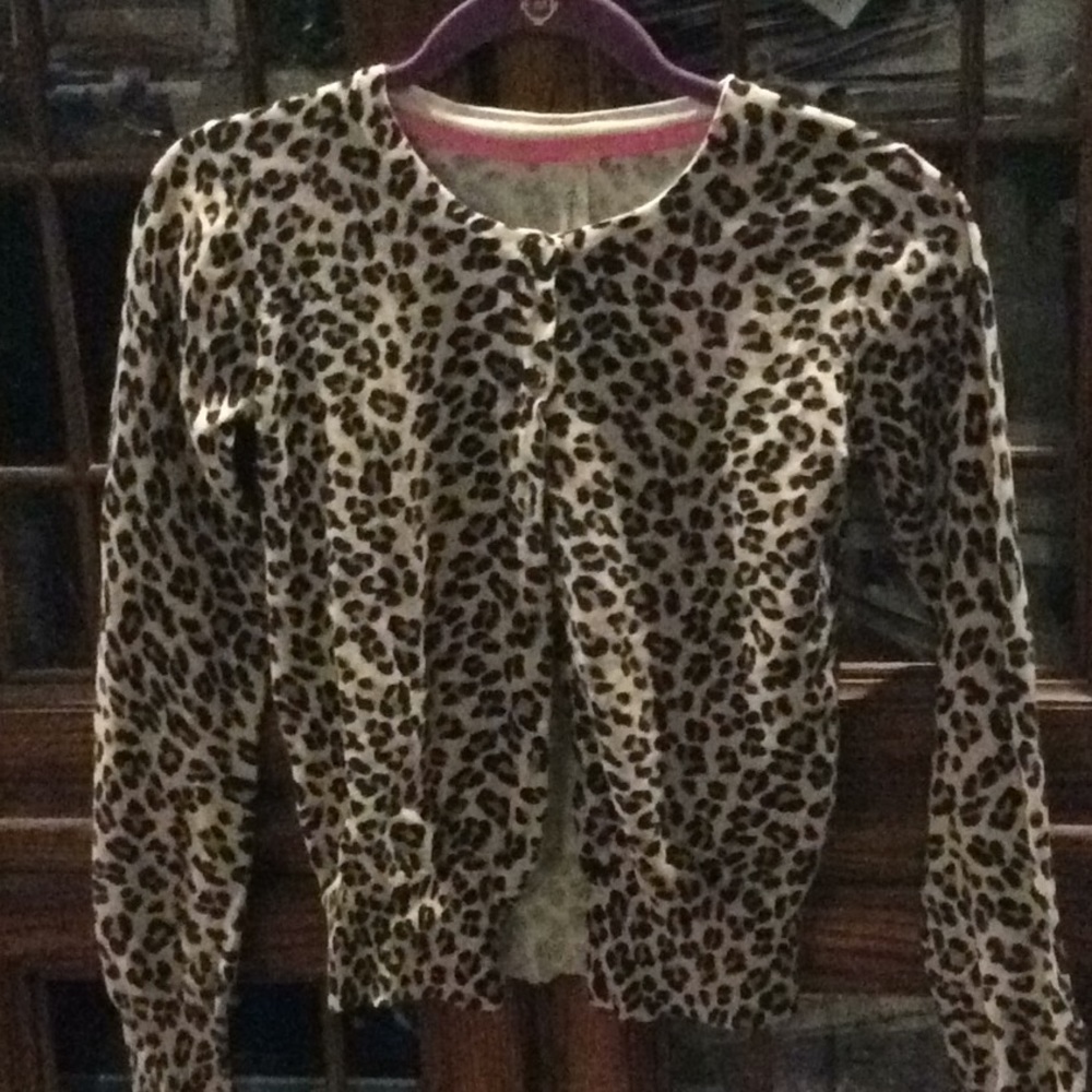 Cherokee leopard print sweater